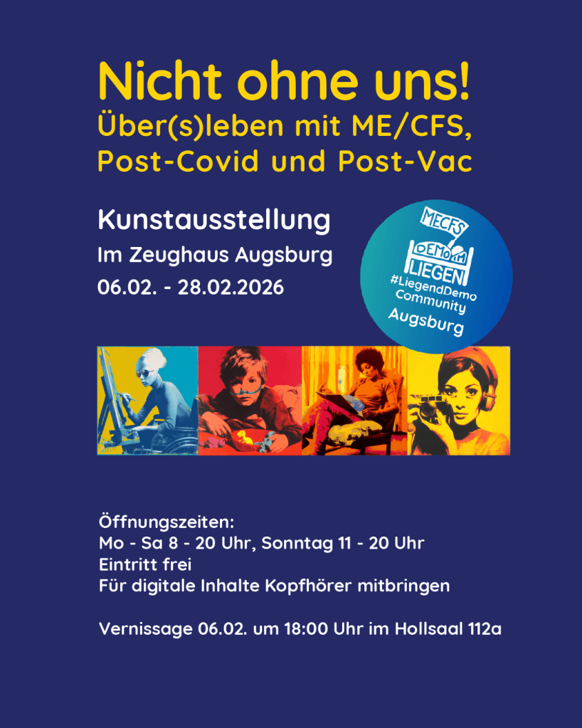Flyer der Ausstellung "Nicht ohne uns!"